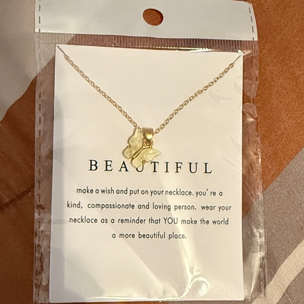 Gold Butterfly Necklace
